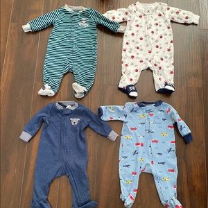 4 Baby Sleepers / Footsies - 3 months